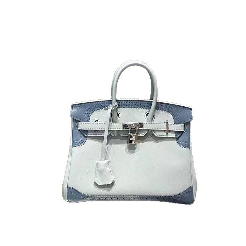 2025 New Leather Women's Bag First Layer Cowhide Swift Lace Bag Portable Shoulder Women's Bag Cross-border Wholesale
