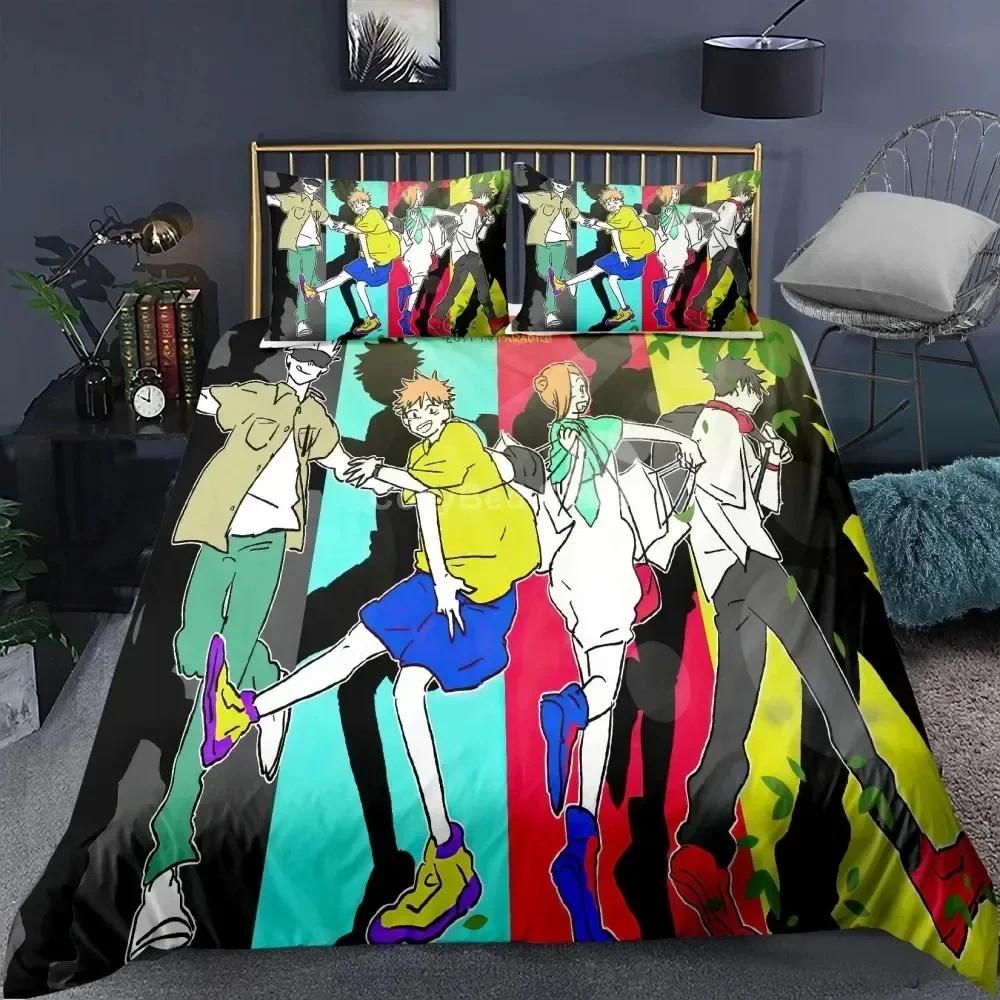 Jujutsu Kaisen Bedding Set Japan Famous Anime Printed Bed Set With Pillowcase Bed Duvet Cover Soft Single Double Queen King Size