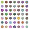 10/50pcs Mandala Stickers Mandala Flowers for DIY Luggage Laptop Skateboard Motorcycle Bicycle Stickers