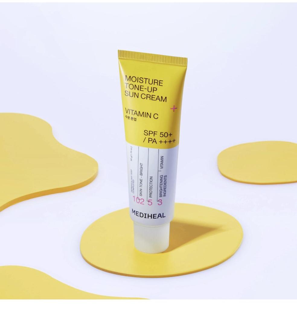 MEDIHEAL Moisture Tone-Up Sun Cream Vitamin C SPF50+ PA++++ 50ml