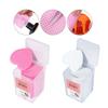 200Pcs Removedor de esmalte sem fiapos Lenços umedecidos de algodão em forma de coração Pontas de gel UV Removedor de papel Limpador Unhas Esmalte Arte Ferramentas de limpeza