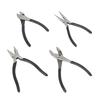Basic 4-Piece Pliers Set in Black and Silver