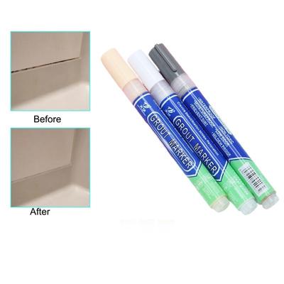 Bolígrafo Reparador de Juntas para Azulejos Blancos de 4 ml Marcador Impermeable de Costuras para Relleno de Grietas en Suelos y Paredes de Baño Herramienta de Retoque