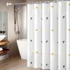 LIEI PEVA Waterproof Shower Curtain