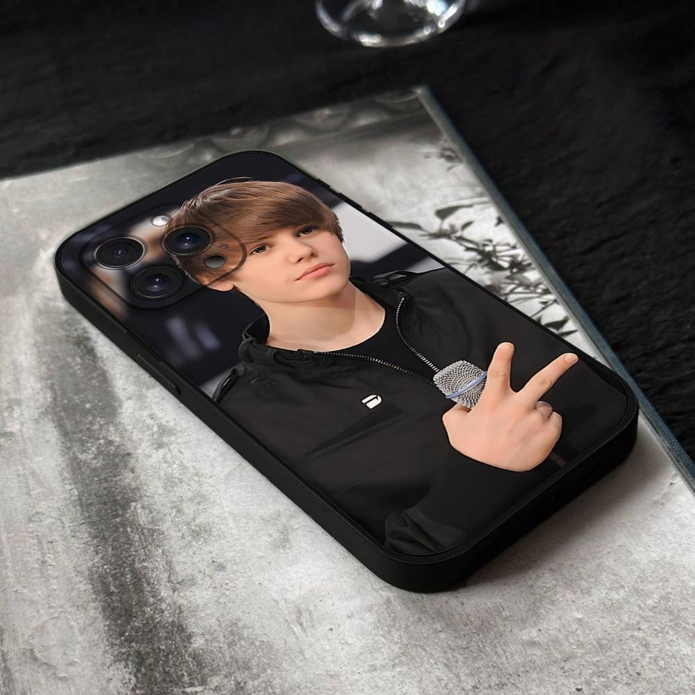 Funda de Teléfono de J-Justin B-Bieber Para IPhone 17,16,15,14,13,12,11 Plus,Pro,Max,XR,XS,X,7,8 Plus,Mini Silicona Negra Suave
