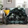 Alien Horror Artwork Blanket Flannel Blanket for Bed, Sofa, Camping, Hiking, Picnic Essentials, Gift for Family Fan Gifts