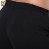 Naidian Men's Chef Pants Half Elastic Straight Leg