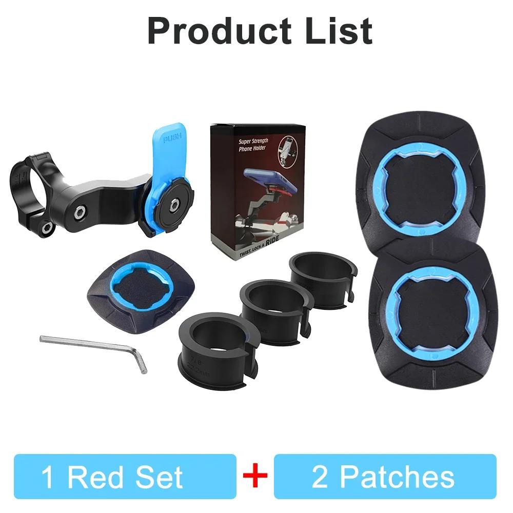 Držák telefonu na motocykl, kolo, protiskluzový, absorbující otřesy, stojan na telefon, otočný o 360°, protinárazové, bezpečnostní držáky na telefon na řídítka