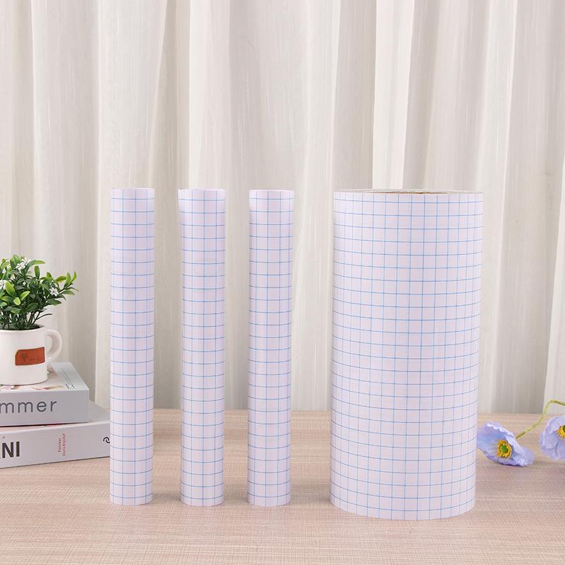 

Прозрачная сетчатая наклейка для переноса и упаковки ПЭТ-пленки Blue; 30.5*1m