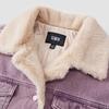 Semir Women's Loose Fit Padded Denim Jacket with Faux Fur Collar