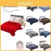Striped Polyester Fiber Flannel Coral Fleece Bed Sheet Yoga Throw Blanket Gift Ac Blanket