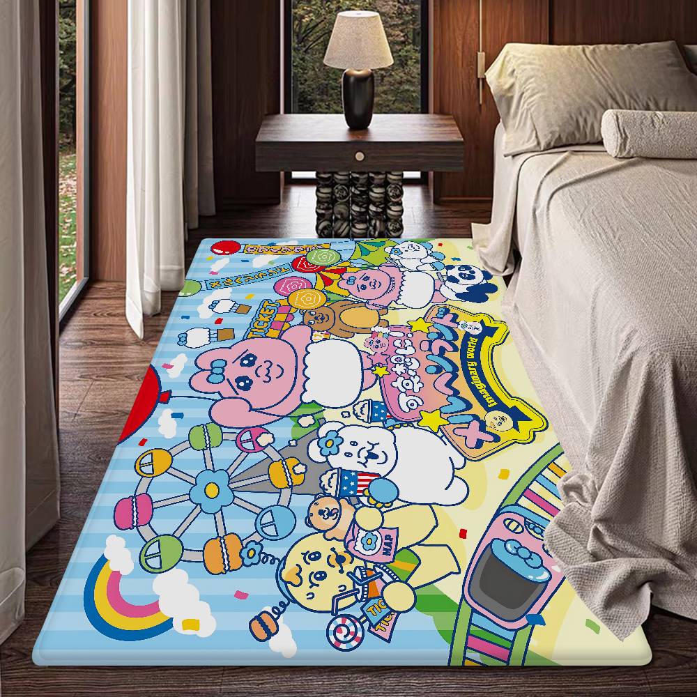Cute O-OpanchuS-S Usagi Kitchen Mat Kids Room Bedroom Decoration Balcony Anti-Slip Doormat Living Room Alfombra