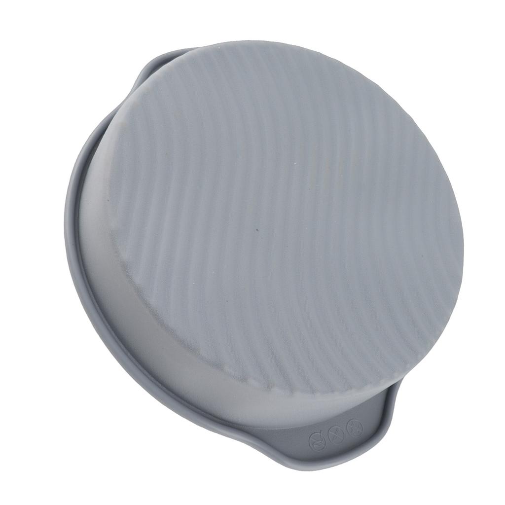 9 Inch Silicone Cake Mold Round Shape Various Baking Pan for Oven (Gray)