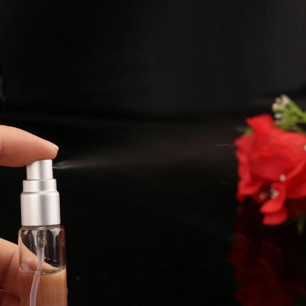 2/5Pcs10ML Spray Bottle Small Glass Atomizer Perfume Portable Soap Dispenser Mini Liquid Tonic Oil Cosmetic Subpackage Container