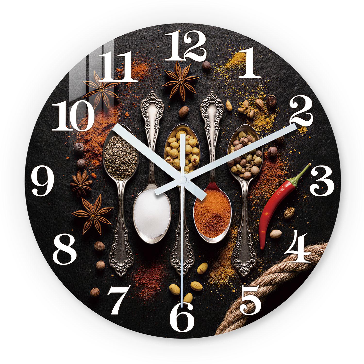 Marble-Patterned High-Quality Wooden High-Quality Wall High-Quality Clock, 10-24Inch High-Quality Silent High-Quality Wall High-Quality Clocks (as the picture,10Inch)