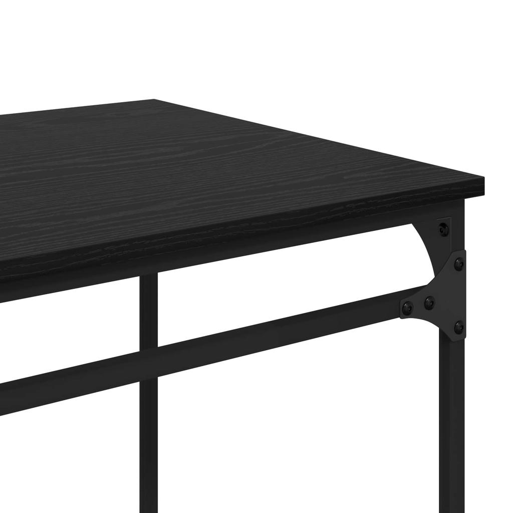 Desk Black Oak Effect 105 x 50 x 90 cm