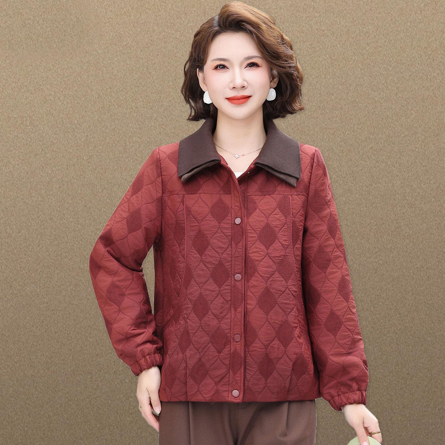 

Petite Women s Plaid Lapel Jacket for Spring & Autumn XL (Up to 105 lbs)