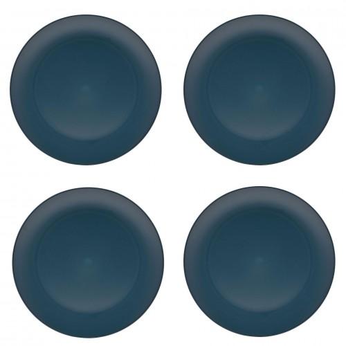Country Living Set of 4 RPET Dinner Plates - 25cm Navy Blue