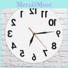 Reverse Wall Anti Clock Modern Backwards Time Run Counter Clockwise Watch Wall