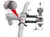 REC Mount Plus Narrow Mount R+Narrow1 for Smartphones, Rotatable Handle Diameter 31.8mm, Aluminum