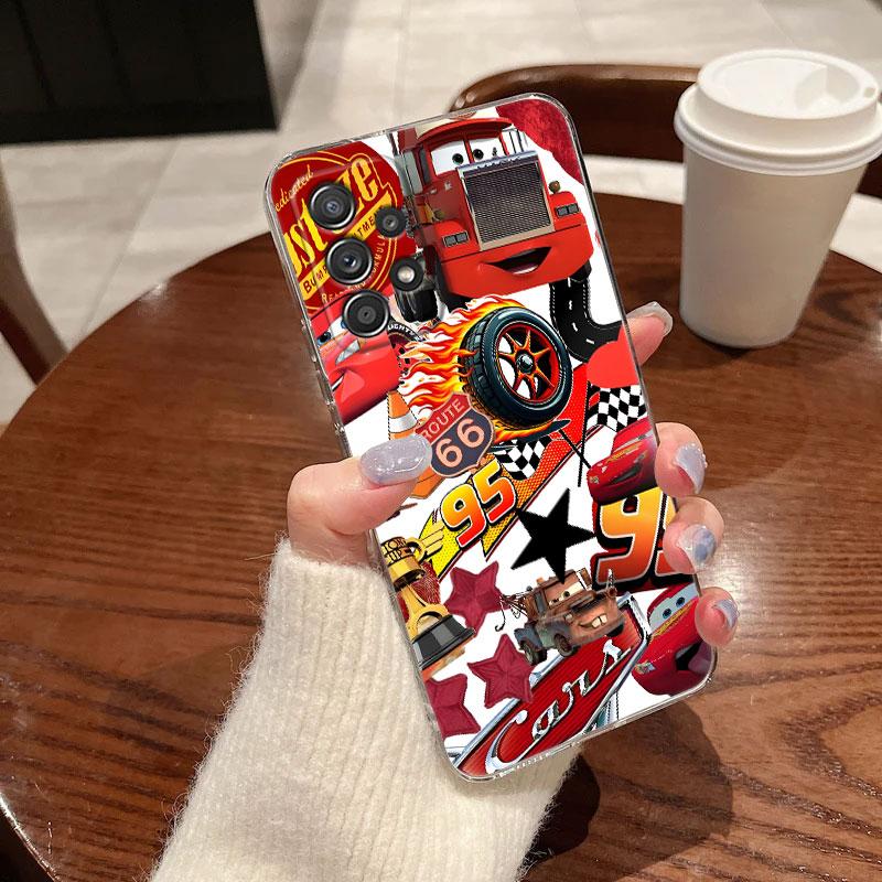 

Clear Case For Samsung Galaxy A57 A37 A56 A36 Cases A55 A54 A35 A26 A07 A17 A16 A06 A34 A15 Cover Lightning Mcqueen Cars Cartoon Galaxy A50