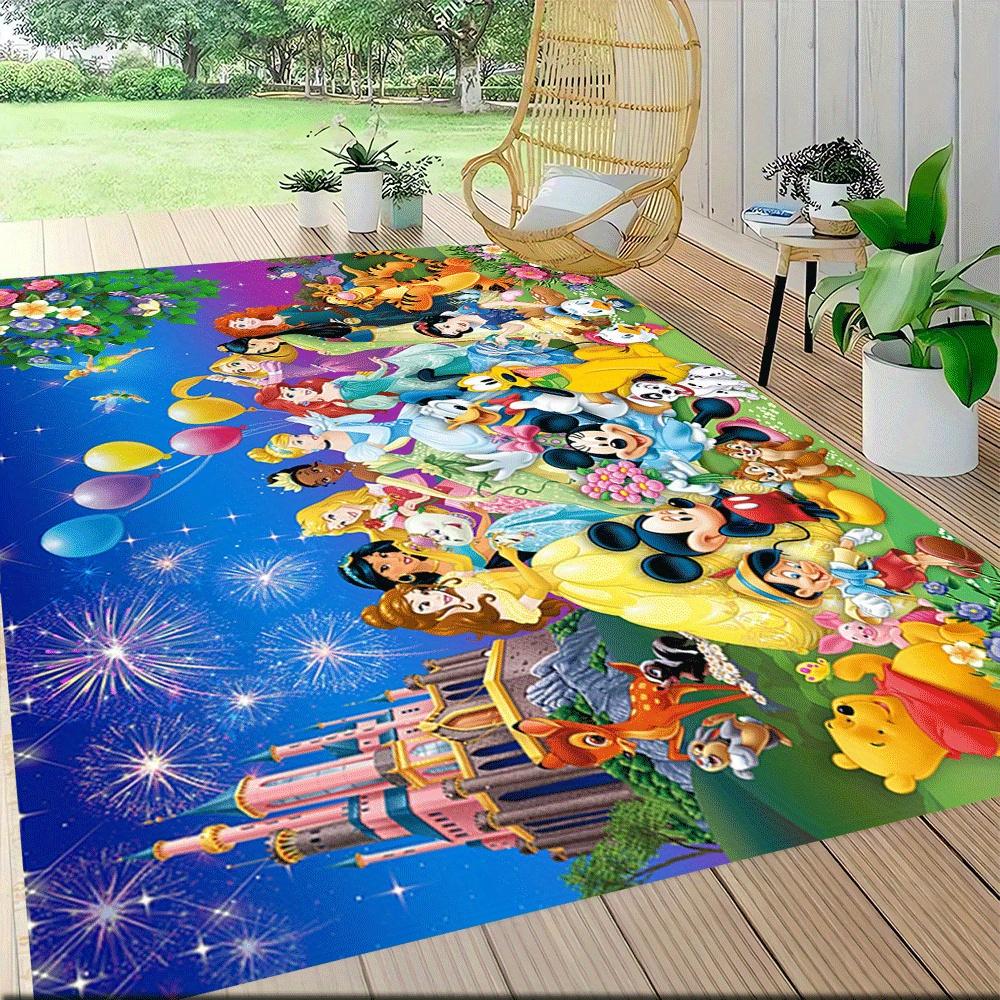 1pc Mickey Mouse Carpet Area Rug, Bedroom, and Playroom Durable, Stain-Resistant, and Easy To Clean, Living Room