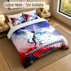 3Pcs Bedding Set Custom Name Text, 1 Sheet 2 Pillowcases Home Bed DecorRangers FC