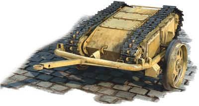 Freedom Model Kits 1/16 German Sd.Kfz.302 Goliath Light Explosives Carrier and Cart Set Plastic Model Kit FRE16003 Molded Color