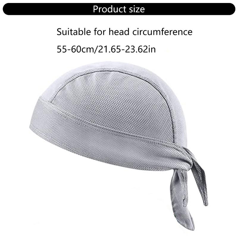 Elastic Sports Headwear With Sweat Barrier Sweatproof Sun Protecting Headscarf