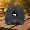 Bear Paw Design Printed Baseball Cap Unisex Fashion Duckbill Cap Suitable for Outdoor Sports Fitness Travel and Outings Mu