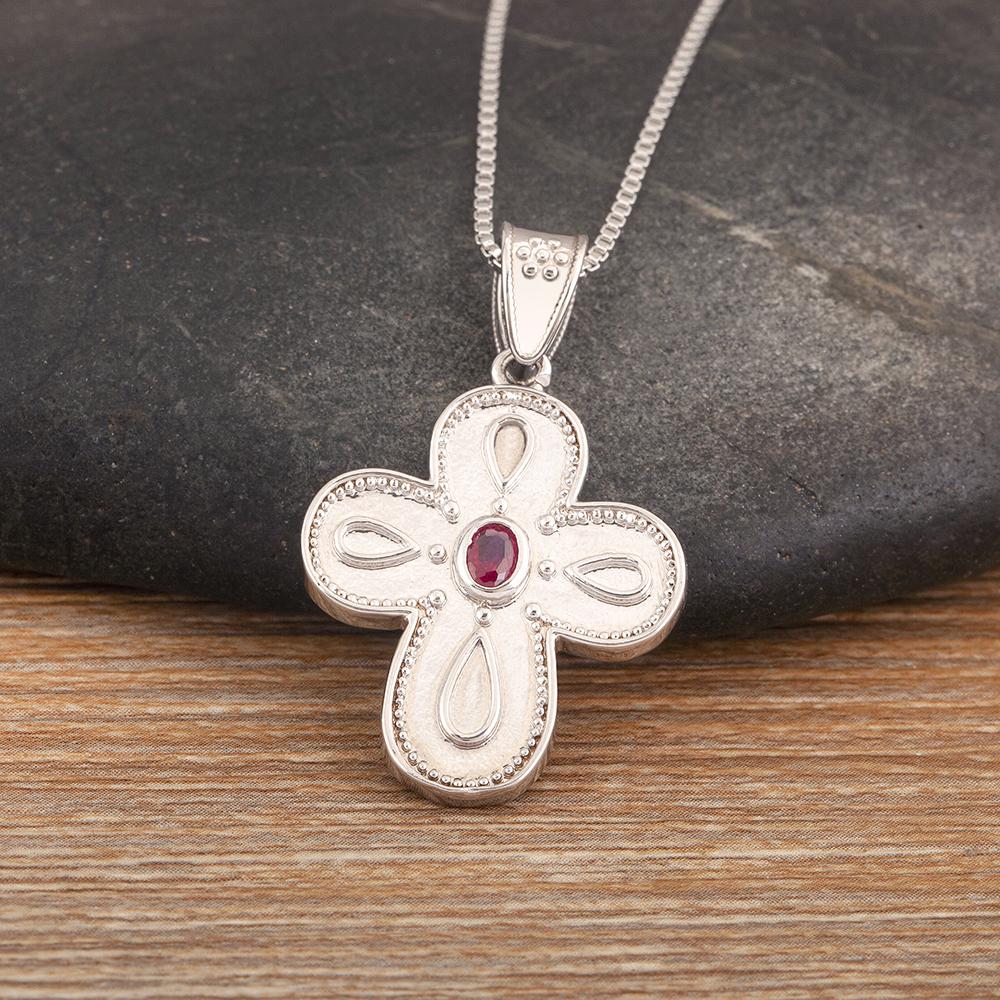 

Nidin New Popular Irregular Geometric Cross Shape Inlaid Zircon Charm Pendant Necklace 2 Styles For Women Girl Jewelry Fine Gift