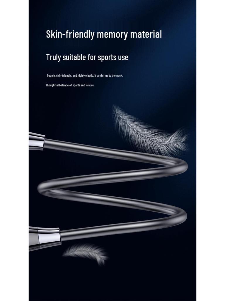 A13T Bluetooth Neckband: Four-Speaker In-Ear Wireless Sports Headset