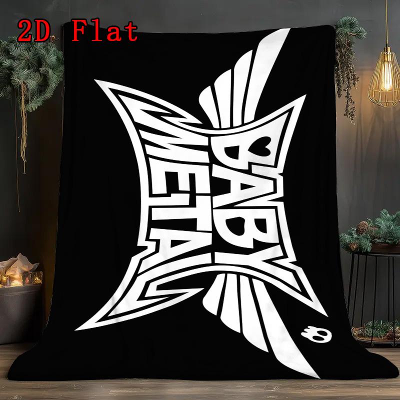 BABYMETAL 2D Flat Pattern Flannel Blanket High Quality All Seasons Warmth and Comfort Perfect for Christmas Gifts.NMT0928022