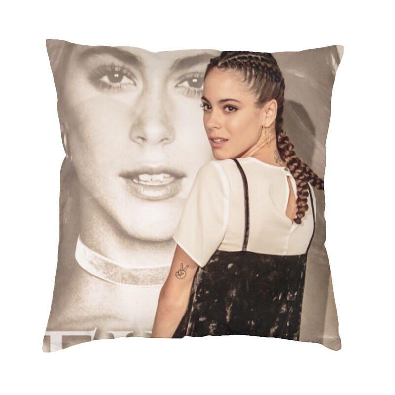 Martina Stoessel Model Cushion Cover for Sofa Soft TINI Argentine Singer And Composer Throw Pillow Case Bedroom Pillowcase