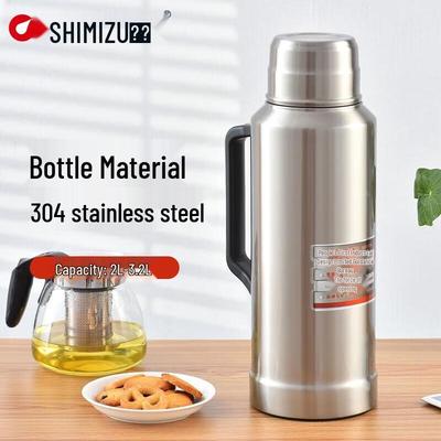 SHIMIZU Large Capacity Stainless Steel Thermos Bottle