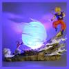 21cm/8,2 polegadas Boneco Dragon Ball Z vs Goku Super Saiyajin Genki Dama Figura de Ação PVC Coleção Decoração Enfeites Brinquedos Presente