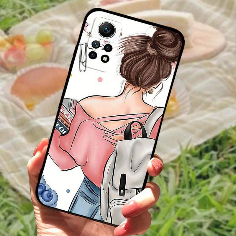 For Redmi Note 12 Pro 4G Case Silicone Soft Marble Black Bumper Funda Coque For Xiaomi Redmi Note 12 Pro Protective Phone Cover