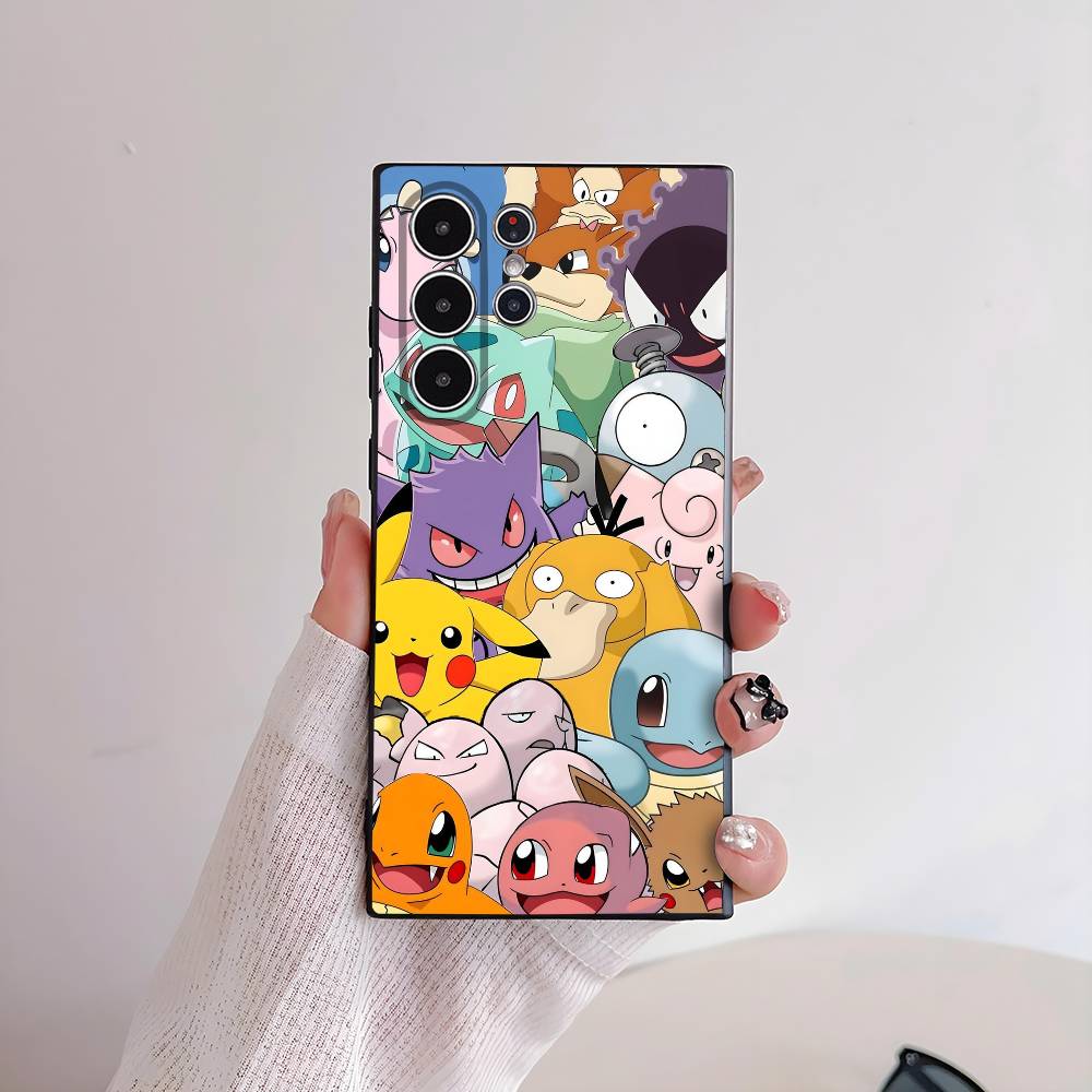 Cartoon Pokemon Anime Phone Case Samsung S21 S22 S23 S24 S25 FE Plus Ultra TPU Soft To Skin-friendly Case