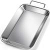 Non-Stick Stainless Steel Roast Meat Dish Heat-Resistant Oven Tray Barbecue Dish  Outdoor Grilling