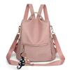 Women's Handbag and Backpack New Female Backpack Simple Classic Style Contrast Color Large Capacity Casual Shoulder Bag with Pendant for Women Ladies