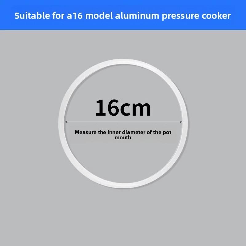 Universal Pressure Cooker Sealing Ring Rubber Gasket With Foam Cushion For Cookware 16cm