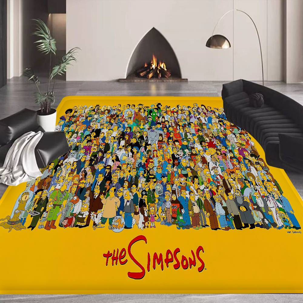 The S-Simpsons Anime Floor Mat Non-Slip Laundry Room Mat Laundry Decor Balcony Child Living Room Household Carpets