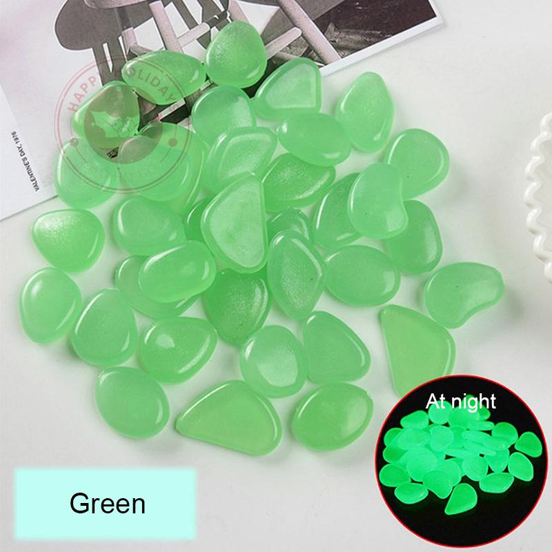 

20/50/100pcs 2-3cm Luminous Stone Colorful Pink Green Orange Fluorescent Goose Egg Stone Aquarium Home Decoration Party Supplies 20pcs