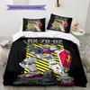 Cool Gundam Pattern Bedding Set 3Pcs Printed Duvet Cover Set Boys Bedroom Bed Set No Sheet No Comforter Core
