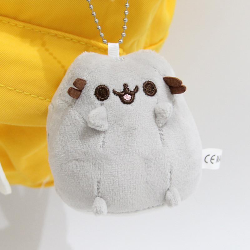 Plush Cat Keychain With Sweet Donut Ring For Kids And Collectors