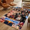 Wrestlemania Personalisierter Teppich mit Textbereich für Küche, Wohnheim, Balkon, Wohnzimmer, Rutschfester Teppich, Bürodekor, Geburtstags-/Weihnachtsgeschenk