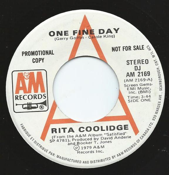 

7inch Record RITA COOLIDGE - One Fine Day / Sweet Emotion AM2169 A&M Records 1979 Canada Soul/Funk Used