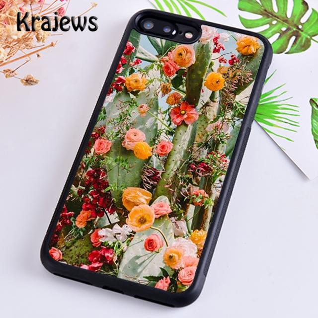 Krajews Cute Cactus Hug Summer Phone Case Cover For iPhone 14 5 6s 7 8 Plus X XR XS 11 12 13 Pro Max Samsung Galaxy S21 S22ultra