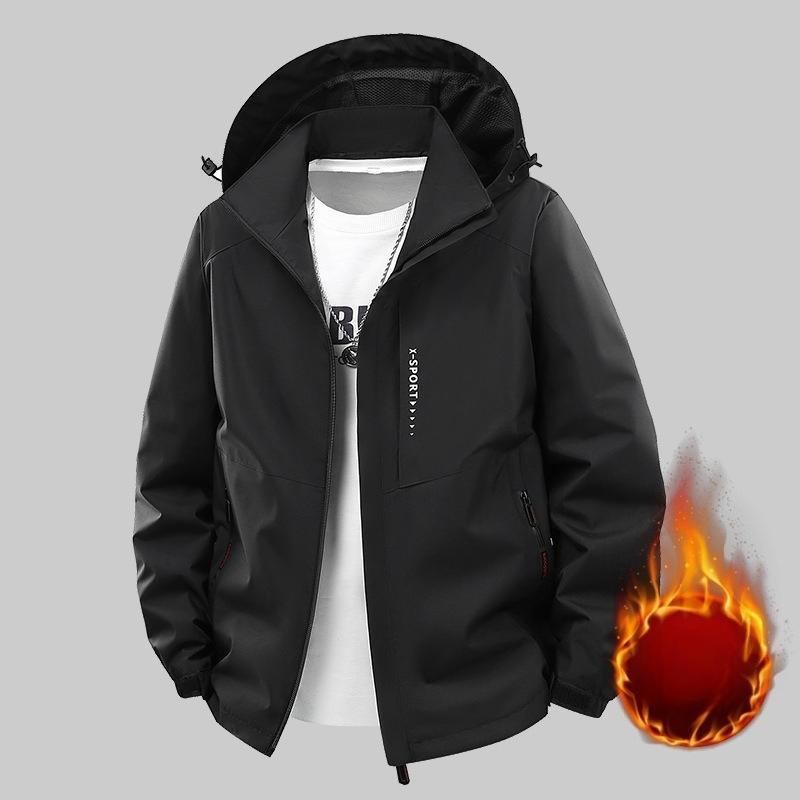 

Men s Autumn Winter Waterproof Fleece Jacket Large Size Windproof Windbreaker Running Fishing Coat Men Outdoor 6XL