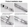 Stainless Steel Ventilation Pipe Fittings Multiple Sizes Ducting Connector